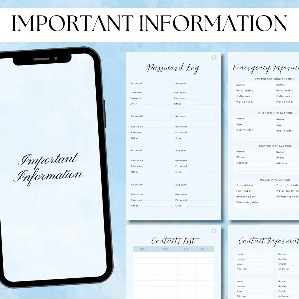 Household Cleaning and Chore Schedule Set